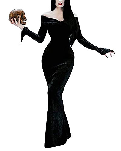 LVCBL Damen Gothic Halloween Kleid...