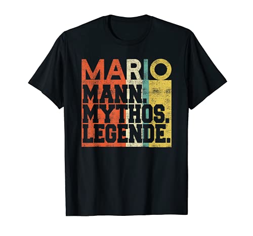 Herren Retro Mario Mann Mythos Legende...