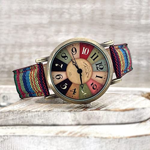 GOUDAN Uhren für Damen mit mehrfarbigem...