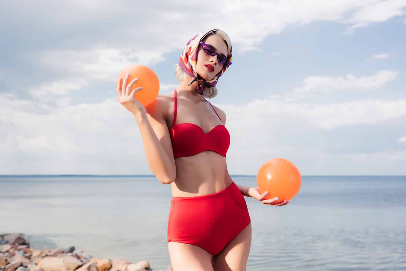 Vintage Bademode - schicke Badeanzüge und Bikinis