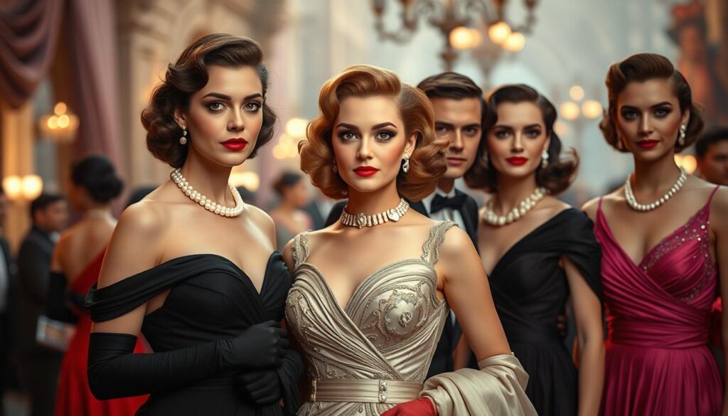 Hollywood Filmstars Mode der 40er Jahre