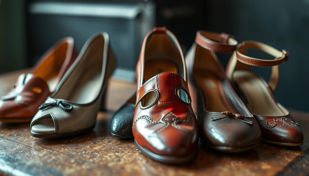 Vintage Damenschuhe der 40er Jahre