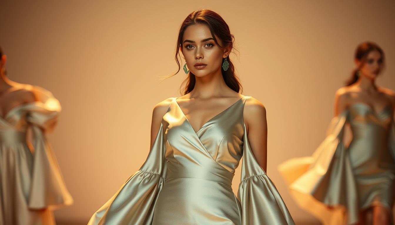 Glockenärmel Kleid
