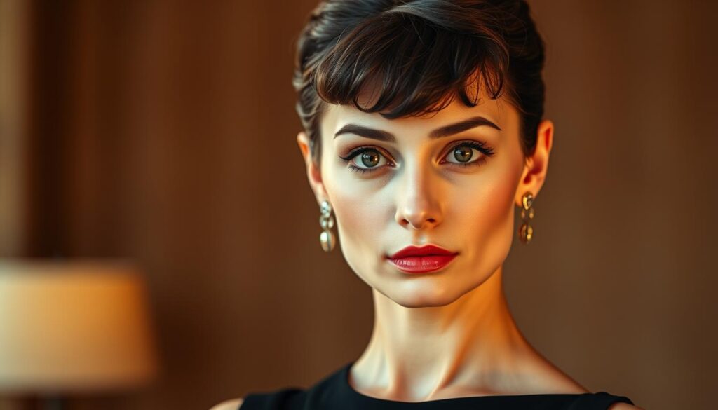 Audrey Hepburn im kleinen Schwarzen