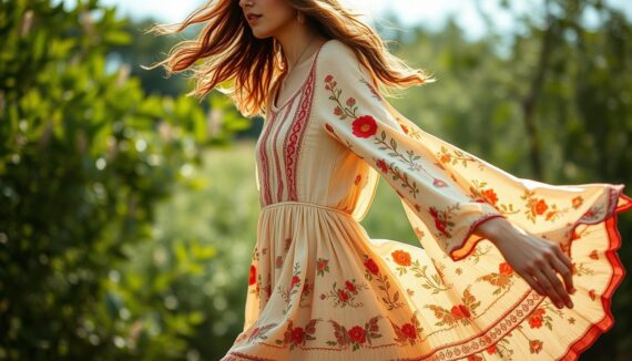 Boho Kleid Midi