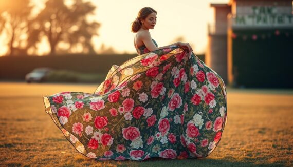 Florales Kleid Hochzeitsgast