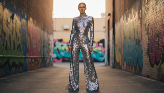 Glitzer Jumpsuit