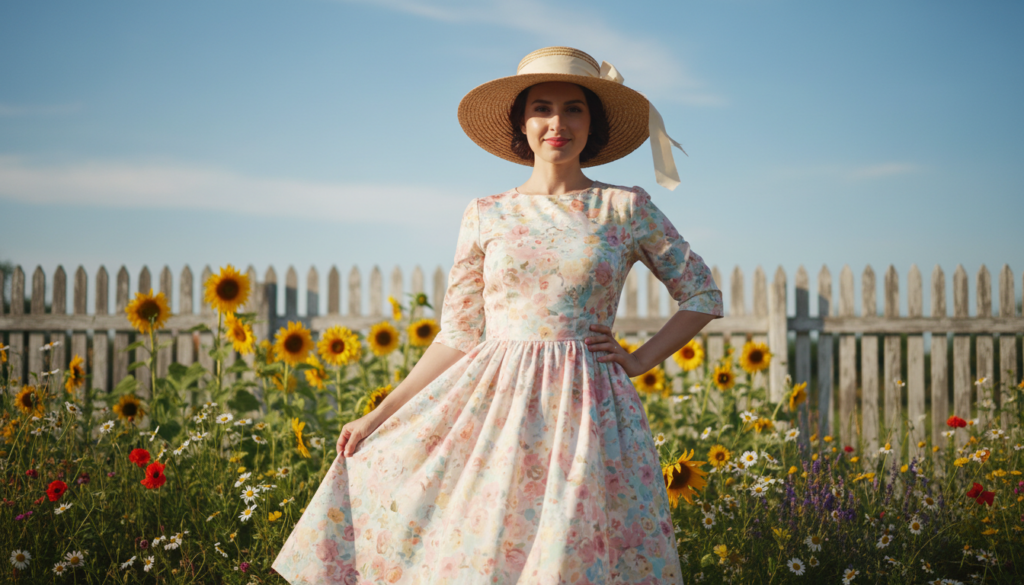 sommerliche vintage kleider outfit sommerliche vintage kleider outfit