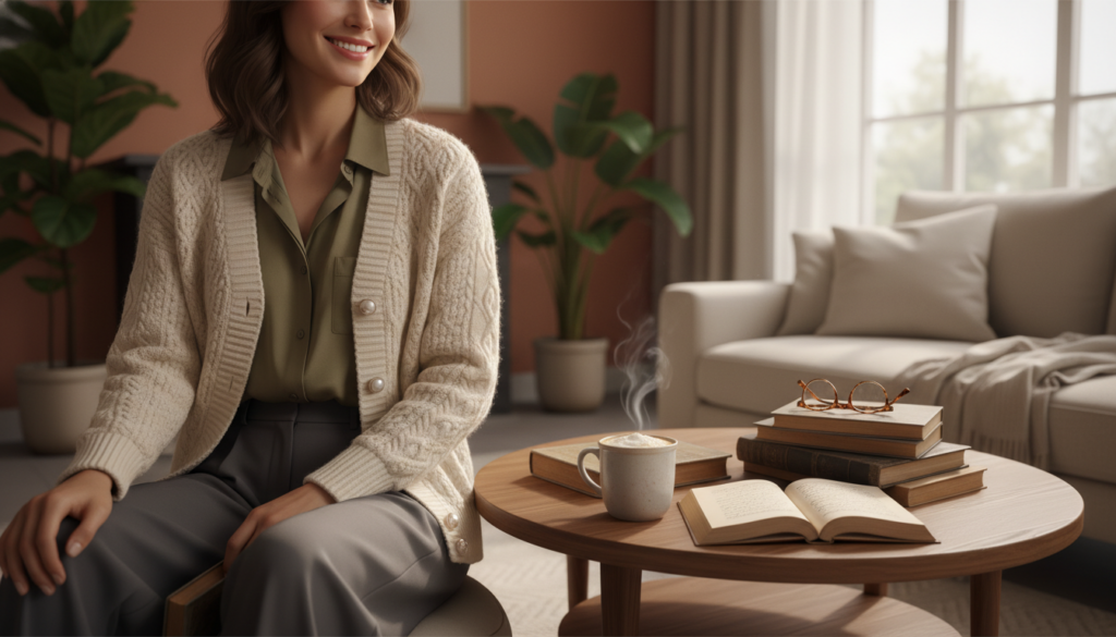 Strickjacke Styling Ideen Strickjacke Styling Ideen