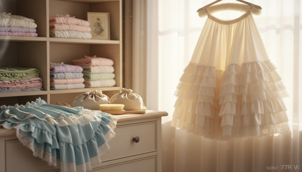 Pflege und Aufbewahrung von Petticoats Pflege und Aufbewahrung von Petticoats