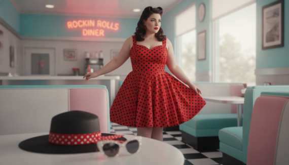 Rockabilly Kleid große Größen